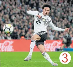  ??  ?? Germany forward Leroy Sane. 3