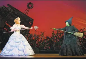  ?? Joan Marcus / Hearst Connecticu­t Media file photo ?? A touring version of “Wicked,” which won’t be at the Bushnell in Hartford anytime soon; its September run was canceled.