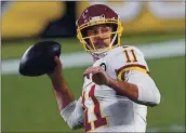  ?? KEITH SRAKOCIC — THE ASSOCIATED PRESS ?? Alex Smith was cut by Washington after playing last year for the first time since suffering a gruesome leg injury in 2018.