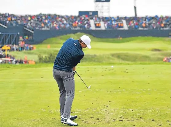  ?? Picture: Getty. ?? Jordan Spieth’s tee shot on the 14th at Royal Birkdale, straight after his shank of the year, started the comeback of the year.