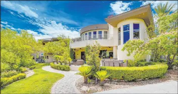  ?? Luxury Estates Internatio­nal ?? The second-highest sale in February was for a $5.68 million estate in the guardgated enclave of Mountain Trails in Summerlin North. Las Vegas Raider defensive end Maxx Crosby purchased the 20,558-square-foot home, which was built in 2002.