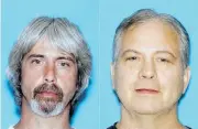  ?? SNOHOMISH COUNTY SHERIFF OFFICE / THE ASSOCIATED PRESS FILES ?? John Reed, right, is accused of shooting his neighbours, and brother Tony, left, helped hide the bodies, police say.