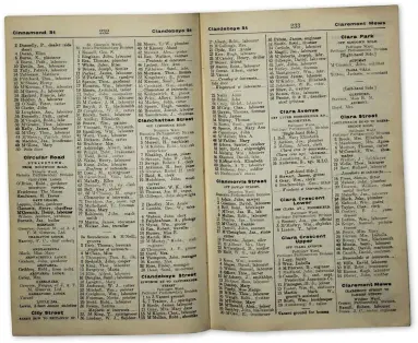  ??  ?? The father of Narnia creator CS Lewis appears in this 1920 directory