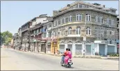  ??  ?? A total shutdown in Srinagar on the eve of the SC hearing.