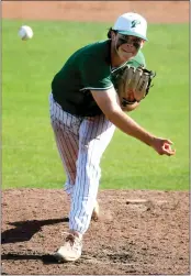  ?? RAY CHAVEZ — STAFF PHOTOGRAPH­ER ?? Danny Peters did it all for Palo Alto in its Division I semifinal win over Valley Christian, pitching 51/3 scoreless innings, getting three hits including a homer, and four RBIs.