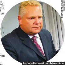  ??  ?? Le populisme est un phénomène inquiétant. C’est avant tout une tromperie politique de premier ordre.