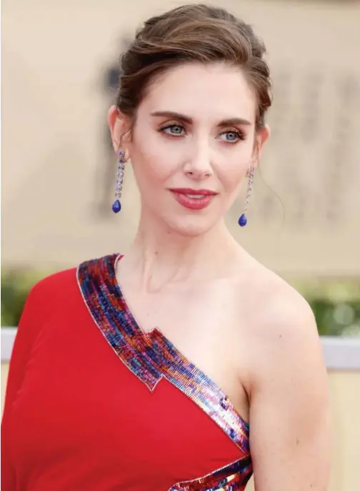  ?? File/tribune News Service ?? Alison Brie arrives for the 24th Annual Screen Actors Guild Awards at the Los Angeles Shrine Auditorium on Jan. 21, 2018.