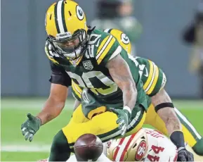  ?? ADAM WESLEY/ USA TODAY NETWORK-WISCONSIN ?? A hamstring injury will keep Packers cornerback Kevin King from playing for the rest of the season. He also may have surgery on his right shoulder.