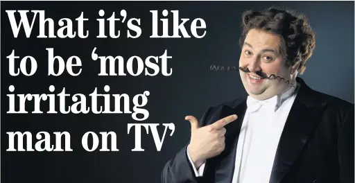  ??  ?? Wynne Evans as Gio Compario from the TV adverts.