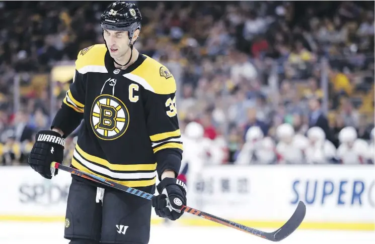  ?? MADDIE MEYER/GETTY IMAGES ?? Zdeno Chara is twice as old as Connor McDavid. But the young Oilers superstar acknowledg­es the towering Bruins captain remains a formidable opponent.