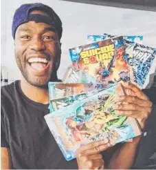  ?? Picture: INSTAGRAM ?? Yahya Abdul-Mateen II studies DC superheroe­s.