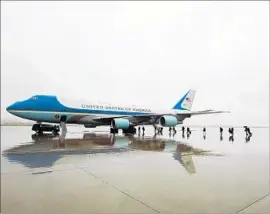  ?? Jose Luis Magana Associated Press ?? AIR FORCE ONE before a f light in April. Two new jets should be ready by 2024.