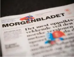  ?? HÅKON MOSVOLD LARSEN, NTB/SCANPIX ?? Morgenblad­et er Norges eldste riksavis.