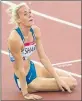  ??  ?? FLASHBACK: An emotional Lynsey Sharp after winning silver at Glasgow 2014