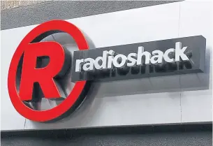  ??  ?? A sign for a RadioShack store is seen in the Brighton Beach section of the Brooklyn borough in New York in this file photo.