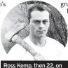  ?? ?? Ross Kemp, then 22, on the set of Emmerdale Farm in November 1986