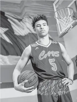  ?? Brett Coomer / Houston Chronicle ?? College Park senior Quentin Grimes has parlayed all-around ability and a head for the game into an opportunit­y to play college ball at Kansas.