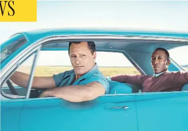  ??  ?? TIFF’s People’s Choice Award went to Green Book, a film about the true story of a bouncer who becomes the driver of an African-American pianist touring the American South in the 1960s. It stars Viggo Mortensen and Mahershala Ali.