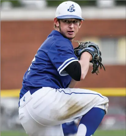  ?? Photos by Ernest A. Brown and Jerry Silberman / risportsph­oto.com ?? Cumberland starting pitcher Zach Fogell (above), Joe Molis (10, bottom left) and the No. 9 Clippers suffered a 5-2 Division I Region 1 losers’ bracket defeat to No. 5 Coventry. A big reason the No. 6 Johnston softball team defeated No. 10 St. Raphael, 31, in a Division II losers’ bracket contest was because the Panthers turned a double play in the sixth inning.