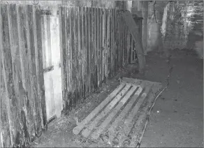  ??  ?? This is one of two undergroun­d ammunition storage rooms at Fort Petrie.