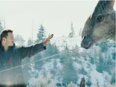  ?? ?? Chris Pratt en una escena de “Jurassic World Dominion”.