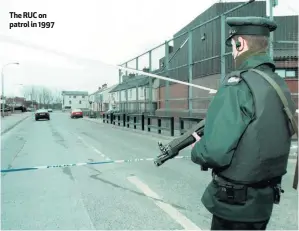  ??  ?? The RUC on patrol in 1997