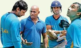  ?? ?? Sanath Jayasuriya and Mahela Jayawarden­a have been in the same unit under different capacity, but now are at the helm as Consultant­s for SLC