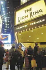  ??  ?? “The Lion King” is one of the hit plays involved in “Kids Night on Broadway”