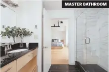  ??  ?? MASTER BATHROOM