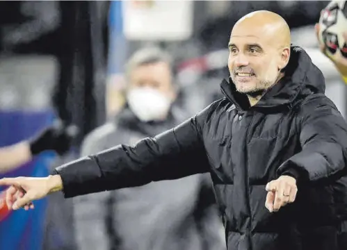  ?? //EFE ?? El Manchester City de Pep Guardiola se las verá con el PSG en semifinale­s