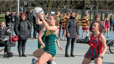  ?? STACY SQUIRES/STUFF ?? The Hagley Park netball courts are a busy place on a Saturday. Covid-19 will mean strict health and safety procedures.