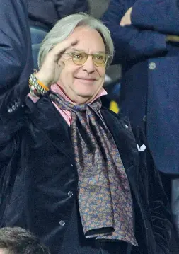  ??  ?? Diego Della Valle ieri è arrivato a Firenze e ha pranzato con la squadra