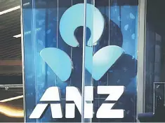  ??  ?? An ANZ bank logo in Sydney. Australia’s major lenders - Commonweal­th Bank of Australia ,Westpac Banking Corp,Australia and New Zealand Banking Group, and National Australia Bank – control 80 per cent of the lending market and along with AMP, also have...