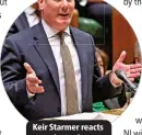  ?? ?? Keir Starmer reacts to the Budget.