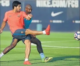  ?? FOTO: FCB ?? Luis Suárez, estrella en Saint George’s Park Finalmente, no estará solo