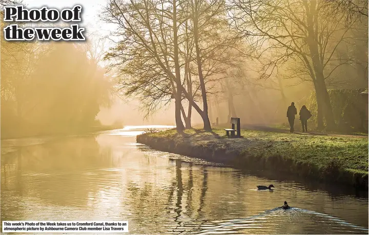  ?? ?? This week’s Photo of the Week takes us to Cromford Canal, thanks to an atmospheri­c picture by Ashbourne Camera Club member Lisa Travers