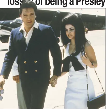  ?? ?? LIFE STORY: In a wide-ranging interview (left with Piers Morgan) ahead of an upcoming biopic about her life, Priscilla Presley detailed the times she’s had since her relationsh­ip with Elvis began as a teen.