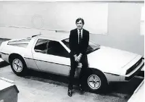  ?? DELOREAN MOTOR COMPANY ?? John DeLorean with his car.