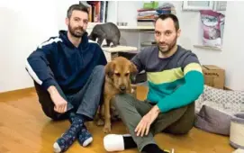  ?? AFP ?? Ivo Segota y Mladen Kozic tenían tres años luchando para adoptar.