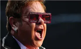  ??  ?? Elton John performing at Montreux Jazz festival in 2019. Photograph: Denis Balibouse/ Reuters