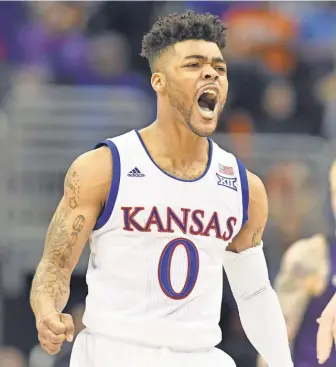  ?? DENNY MEDLEY, USA TODAY SPORTS ?? College player of the year Frank Mason performed well at the NBA combine, but he is still projected as a second- round pick during the upcoming draft.