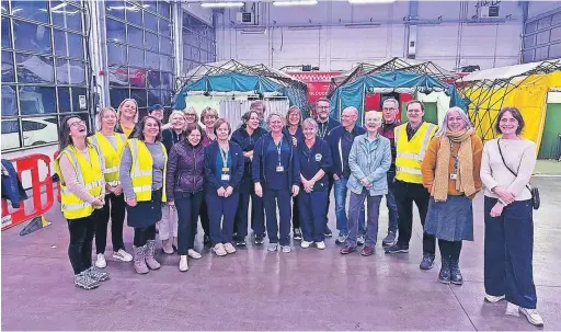  ?? Pictures: NHS ?? The team at Cheltenham East Fire Station delivered 360,000 vaccines over the course of the pandemic