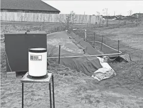  ?? ?? A research site at Flint Hills, a subdivisio­n by Ideal Homes & Neighborho­ods, south of W Tecumseh Road and west of 12 Ave NW. Researcher­s at the University of Oklahoma are working with Ideal, based in Norman, on a study of sediment barriers to control storm water runoff.