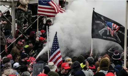  ?? Photograph: Stephanie Keith/Reuters ?? Trump supporters protest during a Stop the Steal rally on 6 January 2021.