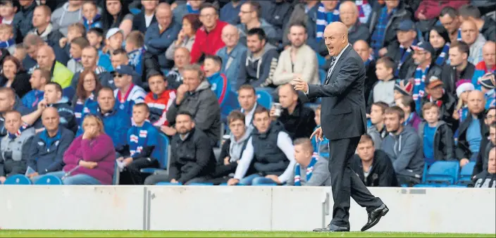  ??  ?? WARBURTON: The Rangers manager admits the club are ‘maybe one or two players short of where we want to be’ as he prepares his side for the Petrofac Training Cup visit to Easter Road this lunchtime