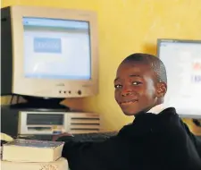  ??  ?? SCREEN SMART: Somila Mafenuka, one of the 30 children at Xatasi’s classes