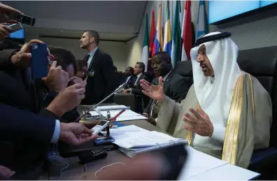  ?? AFP ?? Saudi oil minister Khalid Al Falih at an Opec meeting in May. The US is importing less from the country