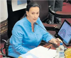  ??  ?? Presidenta. Gabriela Michetti, titular del Senado de la Nación.