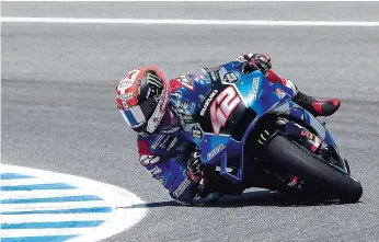  ?? ?? Espanhol Alex Rins, da Suzuki, é quarto classifica­do do Mundial de MotoGP