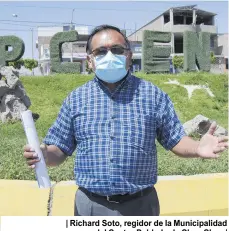  ??  ?? | Richard Soto, regidor de la Municipali­dad del Centro Poblado de Chen Chen |